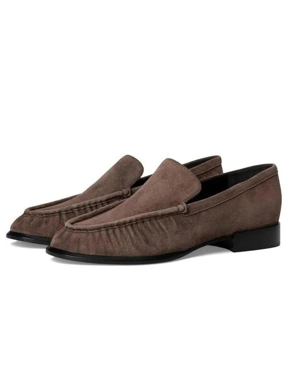 330$ Vince Nora Suede Loafer Truffle Slip-On Shoes Womens Size 7 US/ 37 EU Brown